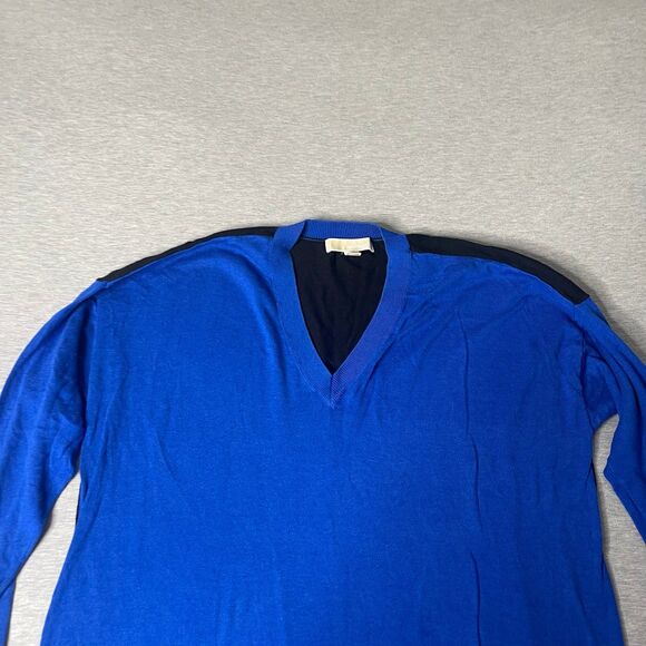 Michael Kors Women’s Amalfi Color Block V-neck Pullover Sweater - Picture 6 of 8